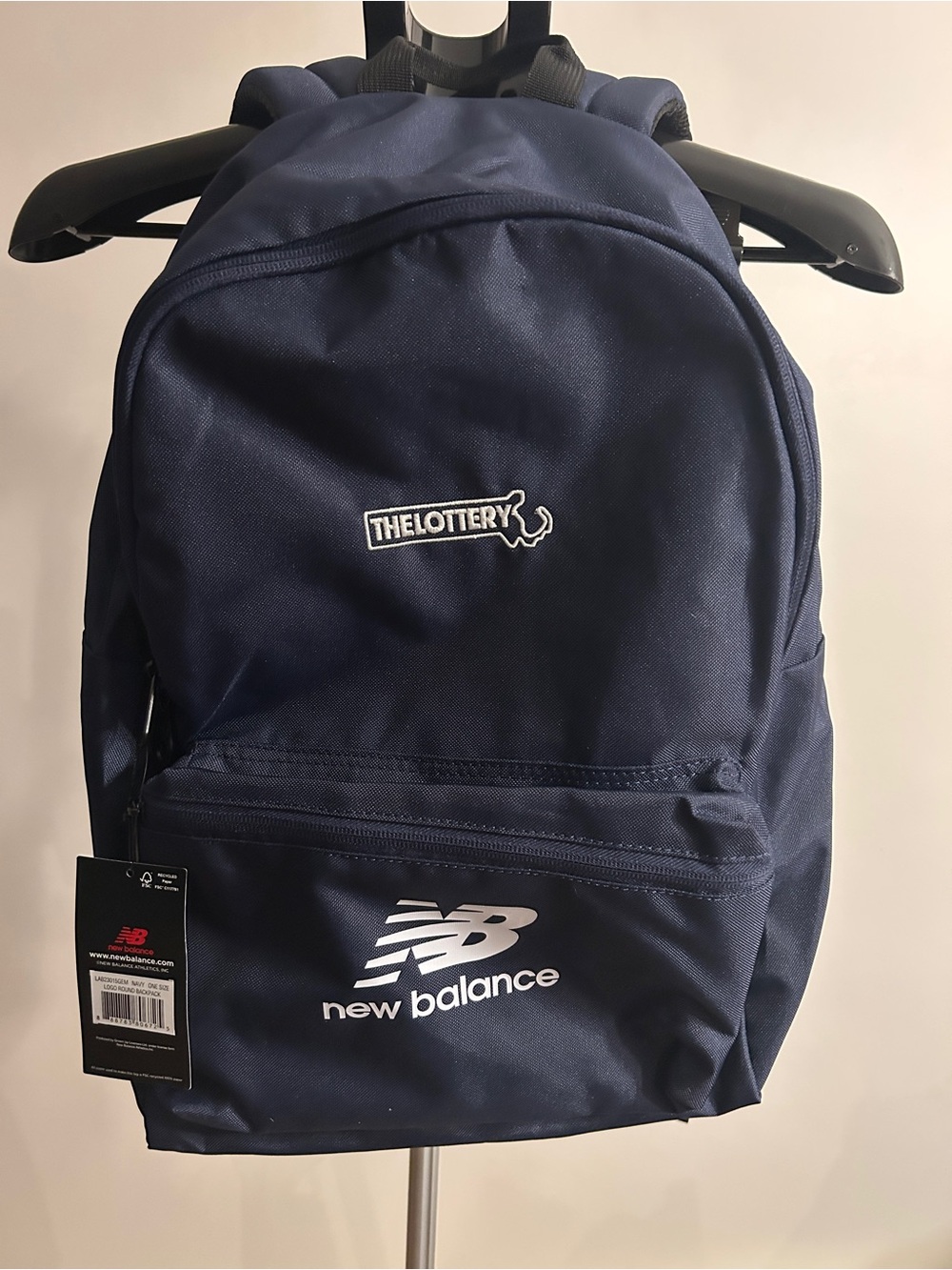 New Balance Navy Blue Men’s Backpack with The Lottery Logo